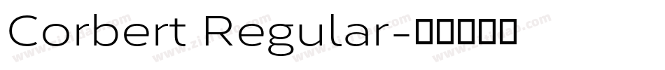 Corbert Regular字体转换